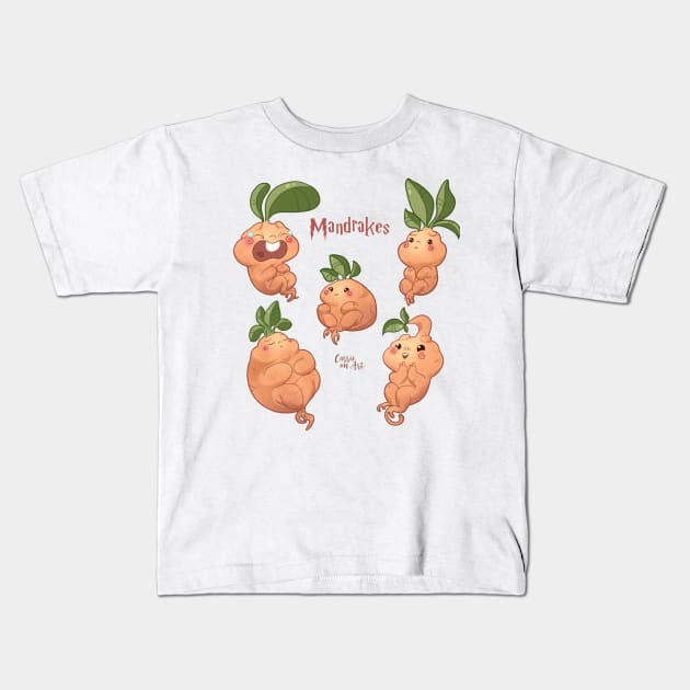 Mandrakes Kids T-Shirt by Carrie on Art